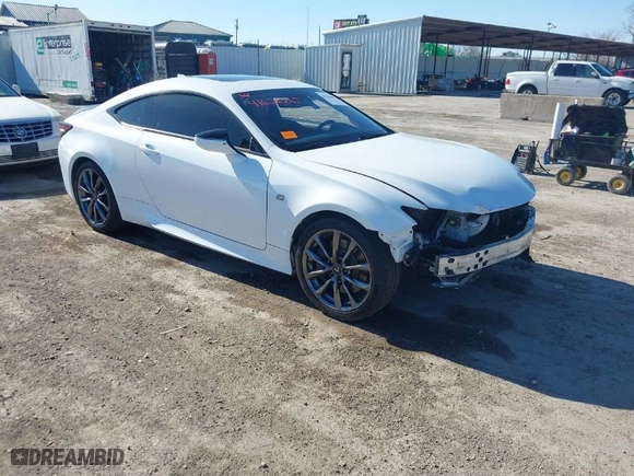 2019 Lexus RC with VIN JTHHZ5BC9K5021317, listed as a IAAI auction lot 41626865 with 81,230 mi miles. Bid and sale history available at carsss.com. Image 1.