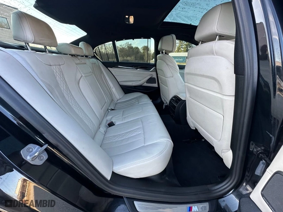 2018 BMW 5 Series M550i xDrive with VIN WBAJB9C55JB035226, listed as a Copart auction lot 50197815 with 156,183 mi miles and Clean Title. Bid and sale history available at carsss.com. Image 6.