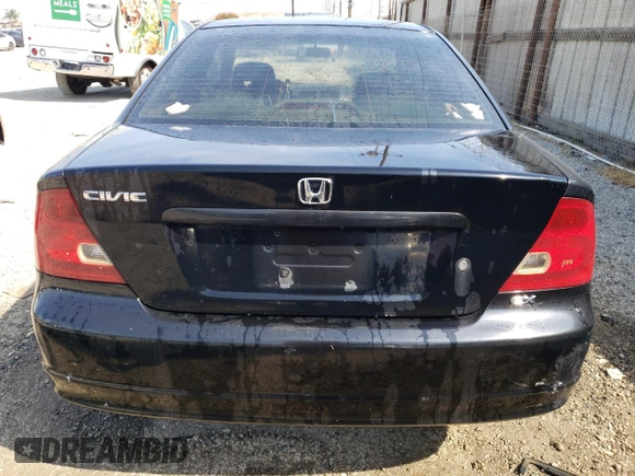 2002 Honda Civic EX with VIN 1HGEM22932L098882, listed as a Copart auction lot 53917055 with 194,523 mi miles and Clean Title. Bid and sale history available at carsss.com. Image 6.