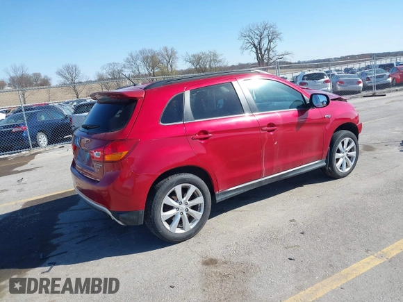 2015 Mitsubishi Outlander GT with VIN 4A4AR4AW9FE061937, listed as a IAAI auction lot 41941316 with 85,968 mi miles and . Bid and sale history available at DreamBid. Image 4.