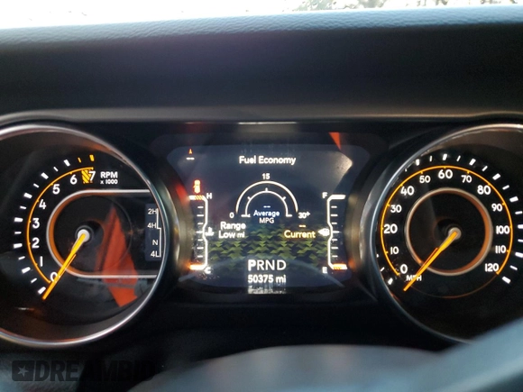 2022 Jeep Wrangler Unlimited Sport with VIN 1C4HJXDG2NW201368, listed as a Copart auction lot 87492374 with 50,375 mi miles and Salvage Title. Bid and sale history available at DreamBid. Image 9.