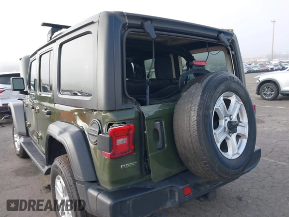 2021 Jeep Wrangler Unlimited Willys with VIN 1C4HJXDM1MW812674, listed as a IAAI auction lot 41670637 with 59,241 mi miles and . Bid and sale history available at DreamBid. Image 6.