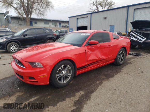 2014 Ford Mustang V6 with VIN 1ZVBP8AM9E5264443, listed as a Copart auction lot 51792565 with 130,984 mi miles and Salvage Title. Bid and sale history available at carsss.com. Image 1.