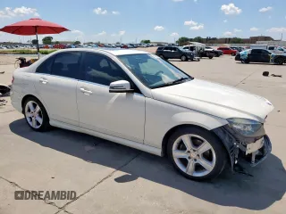 2011 Mercedes-Benz C with VIN WDDGF5EB2BA473745, listed as a Copart auction lot 53893375 with 107,094 mi miles and Salvage Title. Bid and sale history available at carsss.com. Image 4.