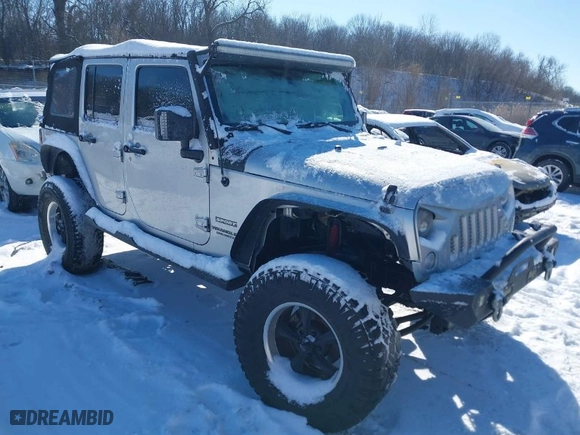 2010 Jeep Wrangler Unlimited Sport with VIN 1J4BA3H11AL102891, listed as a IAAI auction lot 41576869 with 213,204 mi miles. Bid and sale history available at carsss.com. Image 1.