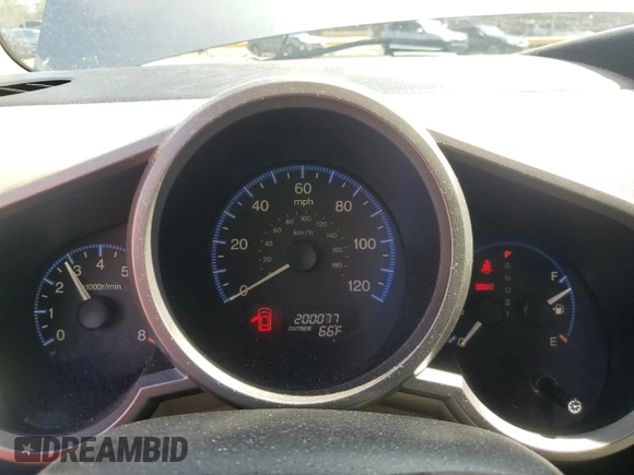 2010 Honda Element EX with VIN 5J6YH2H72AL005123, listed as a Copart auction lot 50206125 with 200,077 mi miles and Salvage Title. Bid and sale history available at DreamBid. Image 9.