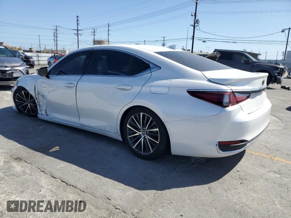2024 Lexus ES 300h with VIN 58ADA1C13RU037546, listed as a Copart auction lot 57158805 with 49,138 mi miles and Salvage title. Bid and sale history available at DreamBid. Image 2.