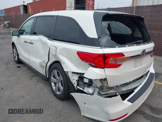 2019 Honda Odyssey EX with VIN 5FNRL6H58KB089810, listed as a IAAI auction lot 42510301 with 38,615 mi miles and . Bid and sale history available at DreamBid. Image 3.