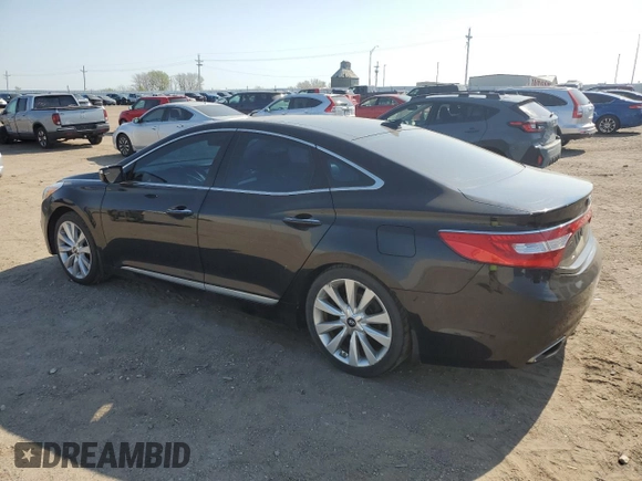 2014 Hyundai Azera Limited with VIN KMHFH4JG3EA424176, listed as a Copart auction lot 55837825 with 133,781 mi miles and Salvage title. Bid and sale history available at DreamBid. Image 2.