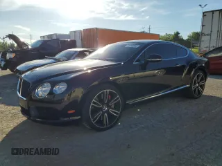 2014 Bentley Continental GT with VIN SCBFT7ZA2EC090234, listed as a Copart auction lot 52746304 with 40,309 mi miles and Salvage Title. Bid and sale history available at DreamBid. Image 1.
