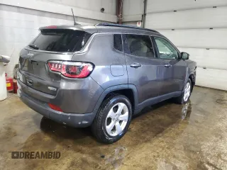 2018 Jeep Compass Latitude with VIN 3C4NJDBB5JT238214, listed as a Copart auction lot 52387725 with 61,325 mi miles and Salvage Title. Bid and sale history available at DreamBid. Image 3.