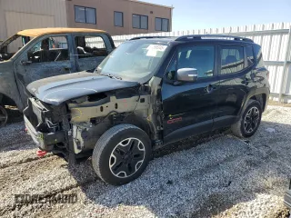 2015 Jeep Renegade Trailhawk with VIN ZACCJBCT1FPB28598, listed as a Copart auction lot 47396345 with 140,839 mi miles and Salvage Title. Bid and sale history available at carsss.com. Image 1.