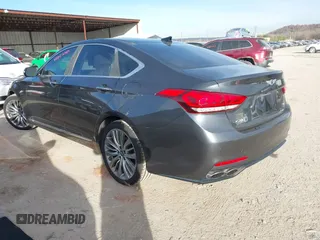 2017 Genesis G80 5.0L Ultimate with VIN KMHGN4JF0HU207725, listed as a IAAI auction lot 40953010 with 84,738 mi miles. Bid and sale history available at carsss.com. Image 3.
