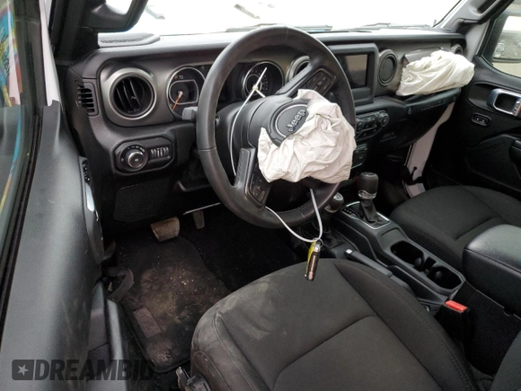 2021 Jeep Wrangler Willys with VIN 1C4HJXAG3MW637195, listed as a Copart auction lot 40757714 with 27,621 mi miles and Non repairable. Bid and sale history available at DreamBid. Image 8.