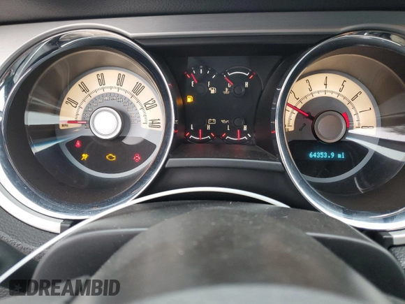 2010 Ford Mustang GT with VIN 1ZVBP8CH5A5144584, listed as a Copart auction lot 43932005 with 64,353 mi miles and Salvage Title. Bid and sale history available at carsss.com. Image 9.