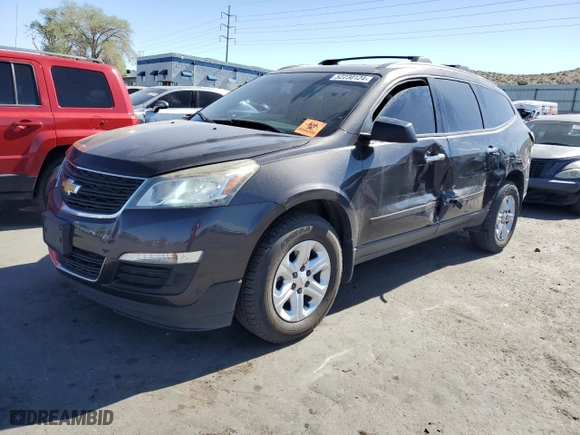 2017 Chevrolet Traverse LS with VIN 1GNKRFED4HJ259665, listed as a Copart auction lot 52230124 with 147,939 mi miles and Salvage Title. Bid and sale history available at carsss.com. Image 1.