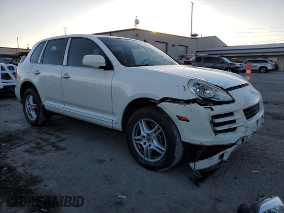 2008 Porsche Cayenne S with VIN WP1AB29PX8LA41318, listed as a Copart auction lot 48974565 with 96,782 mi miles and Salvage title. Bid and sale history available at DreamBid. Image 4.