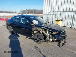 2020 Acura ILX w/Premium Pkg with VIN 19UDE2F73LA006216, listed as a IAAI auction lot 41570813 with 107,699 mi miles. Bid and sale history available at carsss.com. Image 1.