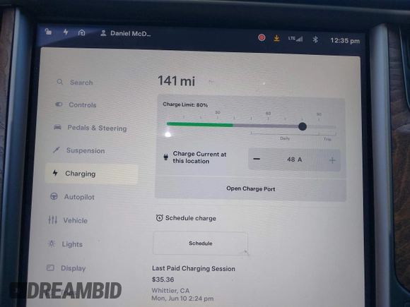 2020 Tesla Model S Long Range с VIN 5YJSA1E26LF411172, выставлен на аукционе IAAI как лот 41318180 с пробегом 45 332 миль миль и . История ставок и продаж доступна на DreamBid. Изображение 18.