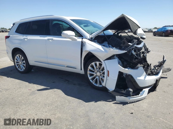 2020 Cadillac XT6 AWD Premium Luxury with VIN 1GYKPDRS9LZ159836, listed as a Copart auction lot 60753625 with 47,862 mi miles and Salvage title. Bid and sale history available at DreamBid. Image 4.