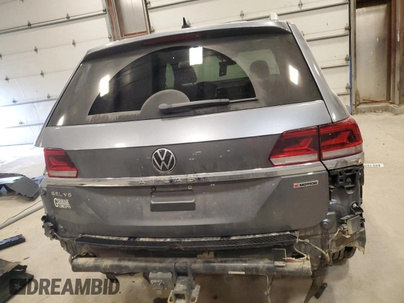 2022 Volkswagen Atlas 3.6L V6 SEL R-Line with VIN 1V2AR2CA0NC516051, listed as a Copart auction lot 88818005 with 37,471 mi miles and Salvage Title. Bid and sale history available at carsss.com. Image 6.