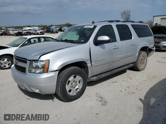 2014 Chevrolet Suburban LT with VIN 1GNSKJE7XER225339, listed as a Copart auction lot 53318195 with 207,134 mi miles and Salvage Title. Bid and sale history available at DreamBid. Image 1.