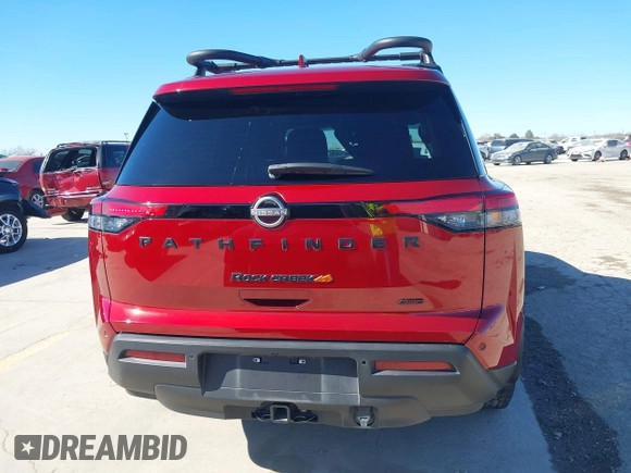 2023 Nissan Pathfinder Rock Creek with VIN 5N1DR3BD1PC263949, listed as a IAAI auction lot 41377932 with 15,878 mi miles and . Bid and sale history available at DreamBid. Image 16.