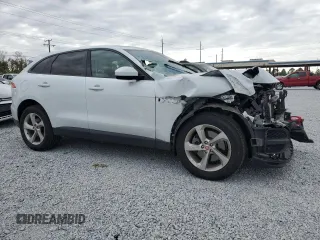 2018 Jaguar F-PACE 30t Premium with VIN SADCJ2GX8JA236792, listed as a Copart auction lot 86493684 with 107,214 mi miles and Salvage Title. Bid and sale history available at carsss.com. Image 4.