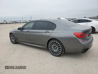 2018 BMW 7 Series 750i with VIN WBA7F0C59JGM24142, listed as a Copart auction lot 45532365 with 62,120 mi miles and Salvage Title. Bid and sale history available at carsss.com. Image 2.