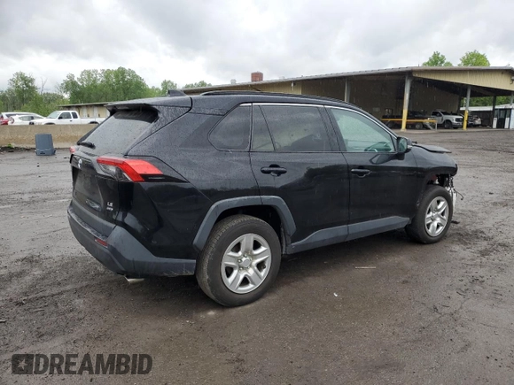 2021 Toyota RAV4 LE with VIN 2T3G1RFV4MC255952, listed as a Copart auction lot 56595465 with 64,410 mi miles and Salvage title. Bid and sale history available at DreamBid. Image 3.