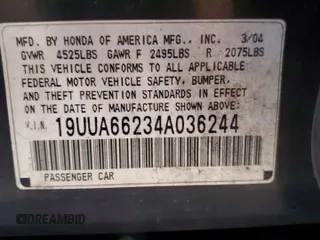 2004 Acura TL with VIN 19UUA66234A036244, listed as a Copart auction lot 46888675 with 0 mi miles and Salvage Title. Bid and sale history available at carsss.com. Image 12.