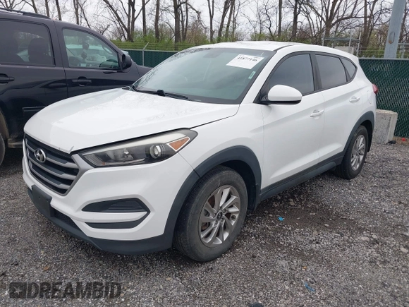 2018 Hyundai Tucson SE with VIN KM8J23A46JU625168, listed as a IAAI auction lot 41877146 with 152,572 mi miles. Bid and sale history available at carsss.com. Image 2.