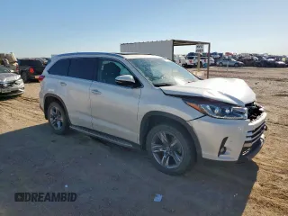 2019 Toyota Highlander Limited with VIN 5TDDZRFH2KS950028, listed as a Copart auction lot 57712315 with 52,468 mi miles and Salvage title. Bid and sale history available at DreamBid. Image 4.