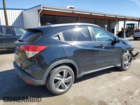 2021 Honda HR-V EX-L with VIN 3CZRU5H74MM719808, listed as a Copart auction lot 50609565 with 52,031 mi miles and Salvage Title. Bid and sale history available at carsss.com. Image 3.