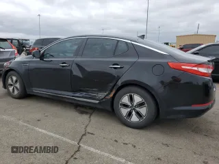 2012 Kia Optima Hybrid with VIN KNAGM4AD5C5019630, listed as a Copart auction lot 48154085 with 197,049 mi miles and Salvage Title. Bid and sale history available at carsss.com. Image 2.