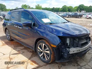 2022 Honda Odyssey Touring with VIN 5FNRL6H86NB004865, listed as a IAAI auction lot 42254009 with 47,229 mi miles and . Bid and sale history available at DreamBid. Image 1.