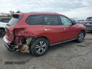 2017 Nissan Pathfinder SL with VIN 5N1DR2MM1HC609569, listed as a Copart auction lot 53081315 with 100,912 mi miles and Salvage Title. Bid and sale history available at carsss.com. Image 3.