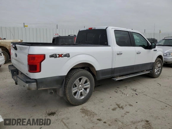 2020 Ford F-150 XL with VIN 1FTFW1E44LKE95435, listed as a Copart auction lot 50141445 with 258,266 mi miles and Salvage Title. Bid and sale history available at carsss.com. Image 3.