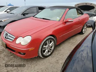 2008 Mercedes-Benz CLK 350 with VIN WDBTK56F78F241254, listed as a Copart auction lot 76552434 with Not Provided miles and Salvage Title. Bid and sale history available at DreamBid. Image 1.