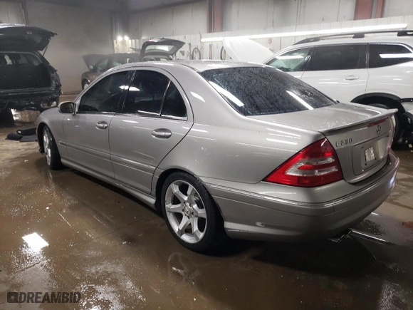 2007 Mercedes-Benz C-Class 2.5L Sport with VIN WDBRF52H07F863344, listed as a Copart auction lot 45531345 with 133,755 mi miles and Salvage Title. Bid and sale history available at carsss.com. Image 2.