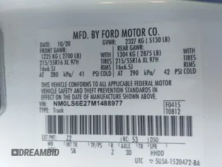 2021 Ford Transit Connect XL z VIN NM0LS6E27M1488977, wystawiony jako IAAI lot #42514014 z przebiegiem 101 505 mil mil oraz . Historia ofert i sprzedaży dostępna na DreamBid. Obrazek 9.