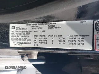 2007 Hummer H3 SUV with VIN 5GTDN13E878233953, listed as a IAAI auction lot 42012596 with 232,919 mi miles. Bid and sale history available at carsss.com. Image 9.
