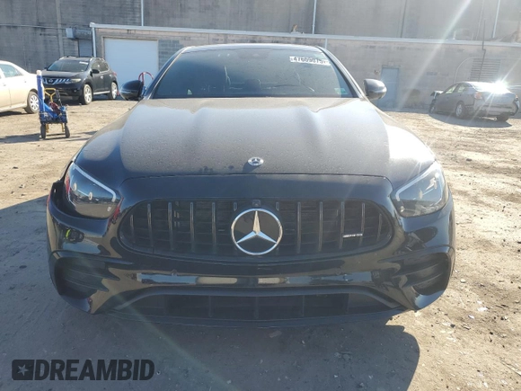 2022 Mercedes-Benz E 53 AMG with VIN W1KZF6BB2NB033056, listed as a Copart auction lot 47609075 with 28,661 mi miles and Salvage Title. Bid and sale history available at DreamBid. Image 5.