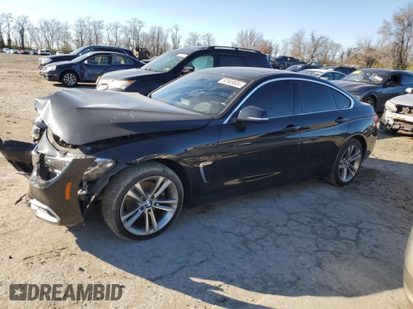 2019 BMW 4 Series 430i xDrive z VIN WBA4J3C58KBL06522, wystawiony jako Copart lot #82569834 z przebiegiem 112 562 mil mil oraz Szkoda całkowita • Salvage title. Historia ofert i sprzedaży dostępna na DreamBid. Obrazek 1.