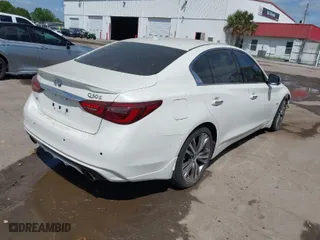 2020 Infiniti Q50 3.0t SPORT with VIN JN1EV7AR3LM256680, listed as a IAAI auction lot 41913945 with 61,684 mi miles. Bid and sale history available at carsss.com. Image 4.