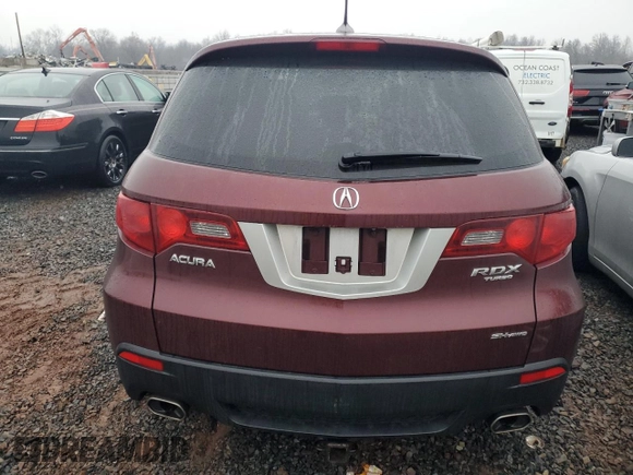 2010 Acura RDX with VIN 5J8TB1H22AA005703, listed as a Copart auction lot 43126945 with 188,821 mi miles and Salvage Title. Bid and sale history available at carsss.com. Image 6.