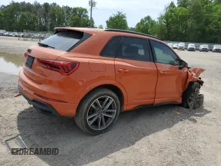 2022 Audi Q3 S line Premium Plus with VIN WA1EECF36N1069443, listed as a Copart auction lot 52742355 with 46,898 mi miles and Salvage title. Bid and sale history available at DreamBid. Image 3.
