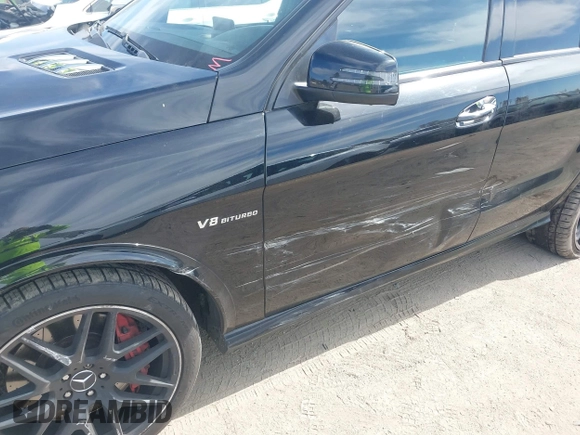 2016 Mercedes-Benz GLE 63 S AMG with VIN 4JGDA7FBXGA665133, listed as a IAAI auction lot 41634945 with 105,800 mi miles and . Bid and sale history available at DreamBid. Image 6.