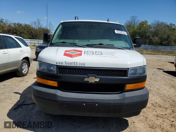 2019 Chevrolet Express Cargo Van with VIN 1GCWGAFG4K1279871, listed as a Copart auction lot 50024895 with 84,102 mi miles and Clean Title. Bid and sale history available at carsss.com. Image 5.