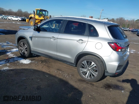 2020 Mitsubishi Outlander Sport SE 2.0 with VIN JA4AP4AU7LU028801, listed as a IAAI auction lot 41138636 with 105,709 mi miles. Bid and sale history available at carsss.com. Image 3.